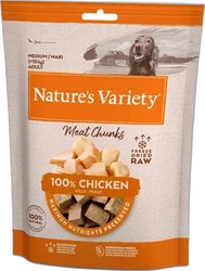 Nature's Variety Hondensnacks Freeze Dried Chunks Kip 50 gram