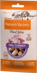 Nature's Variety Hondensnacks Freeze Dried Meat Bites Kalkoen 20 gram Nature's Variety Hondensnacks Freeze Dried Meat Bites Kalkoen 20 gram