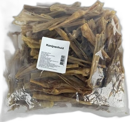 Petsnack Hondensnacks Konijnenhuid Gezaagd 1 kg