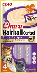 Inaba Churu Hairball Control Tonijn 4x14 gram