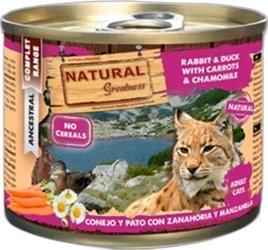 Natural Greatness Kat Natvoer Konijn & Eend 185 gram Natural Greatness Kat Natvoer Konijn & Eend 185 gram