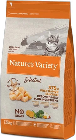 Nature's Variety Kat Selected Sterilised Kip 1,25 kg