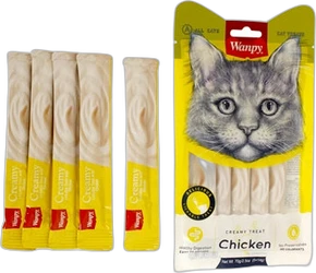 Wanpy Kattensnacks Creamy Lickable Kip 5x14 gram