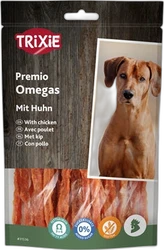 Trixie Premio Hond Omega Stripes Kip 100 gram Trixie Premio Hond Omega Stripes Kip 100 gram