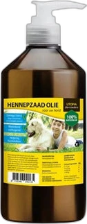 Utopia Supplementen Hond Hennepzaadolie 500 ml