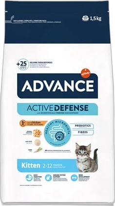 Advance Active Defense Kat Kitten Kip & Rijst 10 kg