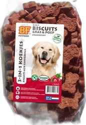 BF Petfood 3-in-1 Koekjes Gras & Poep Cranberry 500 gram