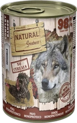 Natural Greatness Hond Natvoer Monoprotein Kalkoen 400 gram Natural Greatness Hond Natvoer Monoprotein Kalkoen 400 gram