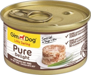 GimDog Little Darling Pure Delight Kip & Rund 85 gram GimDog Little Darling Pure Delight Kip & Rund 85 gram