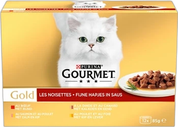 Gourmet Gold Fijne Hapjes in Saus 12x85 gram