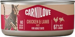 Carnilove Kat Natvoer Paté Kip & Lam 100 gram Carnilove Kat Natvoer Paté Kip & Lam 100 gram