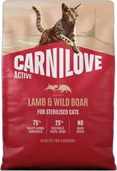 Carnilove Kat Active Sterilised Lam & Wild Zwijn 2 kg Carnilove Kat Active Sterilised Lam & Wild Zwijn 2 kg