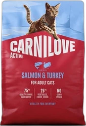 Carnilove Kat Active Adult Zalm & Kalkoen 2 kg