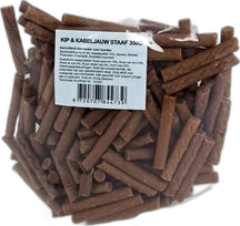 I Am Hondensnacks Mini Sticks Kip & Kabeljauw 350 gram I Am Hondensnacks Mini Sticks Kip & Kabeljauw 350 gram