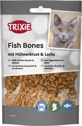 Trixie Kattensnacks Fish Bones Kip & Zalm 50 gram Trixie Kattensnacks Fish Bones Kip & Zalm 50 gram