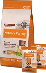 Nature's Variety Hond Original No Grain Adult Mini Kip 1,5 kg + 2x 120 gram Toppers