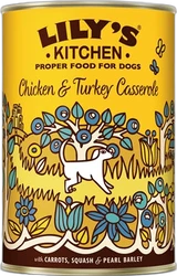 Lily's Kitchen Hond Chicken & Turkey Casserole 400 gram Lily's Kitchen Hond Chicken & Turkey Casserole 400 gram