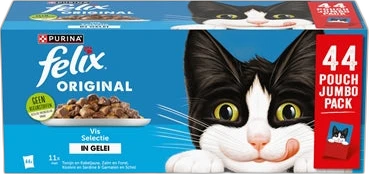 Felix Original Vis Selectie in Gelei 44 x 85 gr