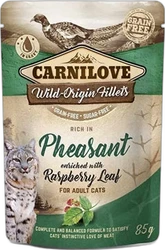 Carnilove Kat Natvoer Fazant & Frambozenblad 85 gram