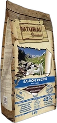 Zak Natural Greatness Salmon Sensitive Mini hondendroogvoer 6 kg Zak Natural Greatness hondendroogvoer Salmon Sensitive Mini van 6 kg met afbeelding van landschapsillustratie en productetiket